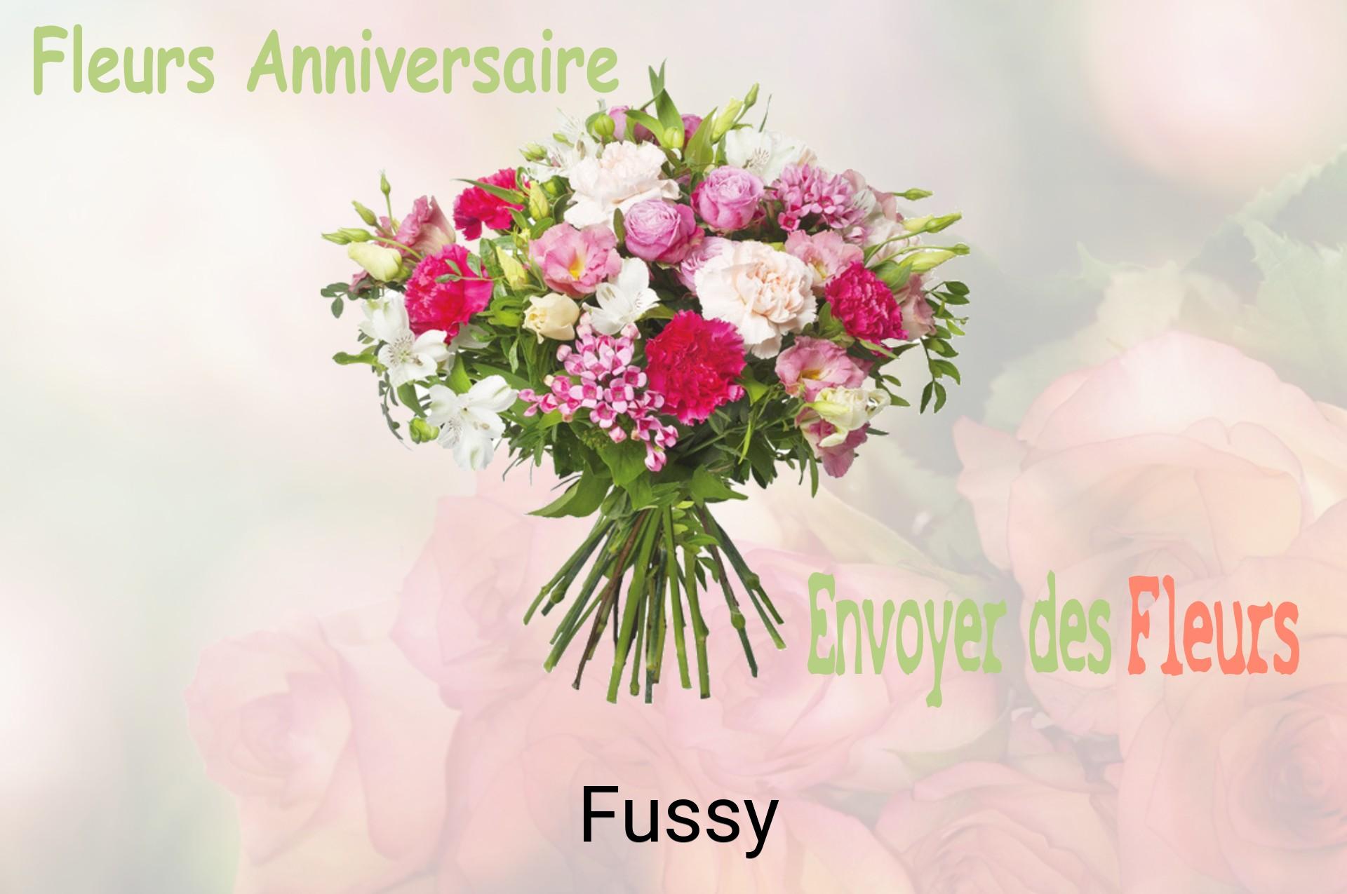 Bouquet de fleurs d’anniversaire livré à Fussy